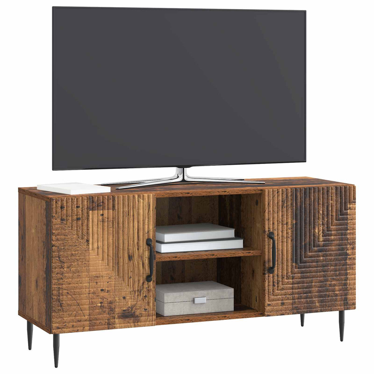 TV-skab Gammelt træ 102 x 34,5 x 50 cm Konstrueret træ