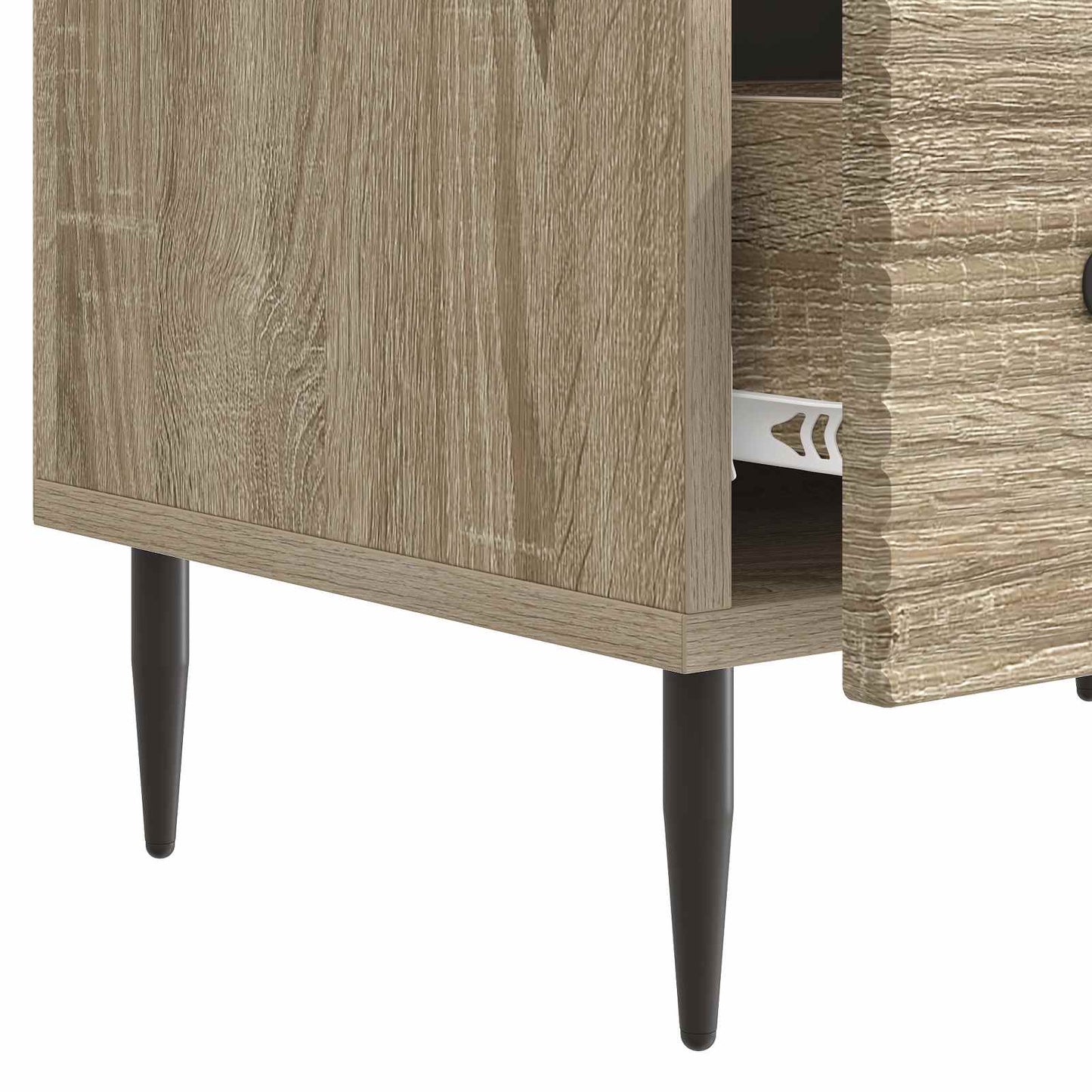 TV-skab med skuffe Sonoma-eg 147 x 34,5 x 30 cm Konstrueret træ