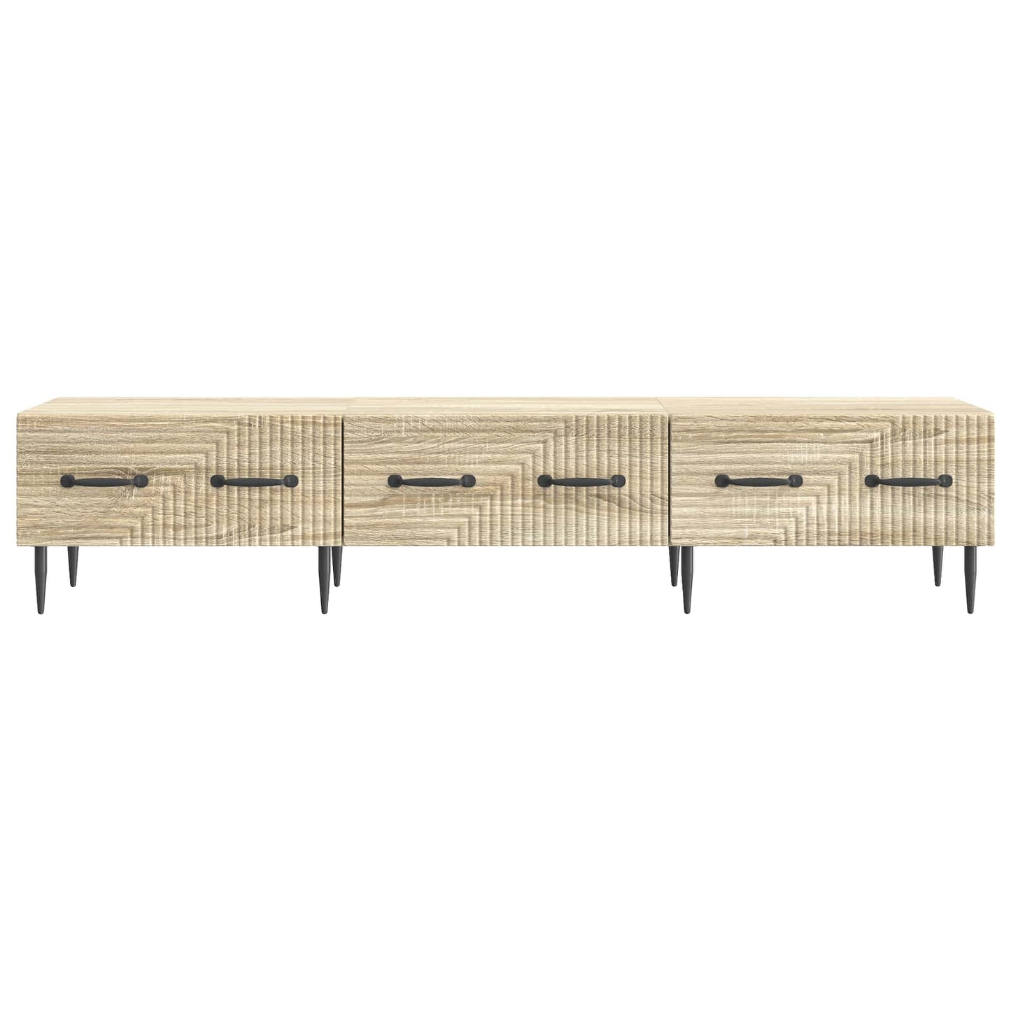 TV-skab med skuffe Sonoma-eg 147 x 34,5 x 30 cm Konstrueret træ