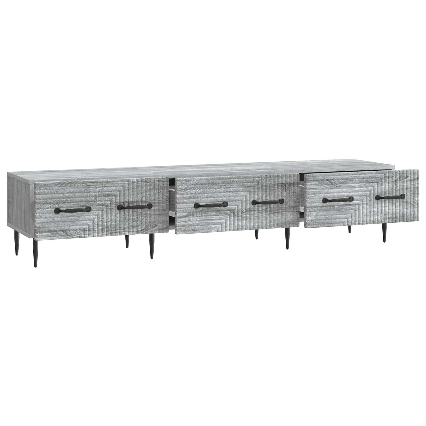 TV-skab Grå sonoma-eg 147 x 34,5 x 30 cm Konstrueret træ