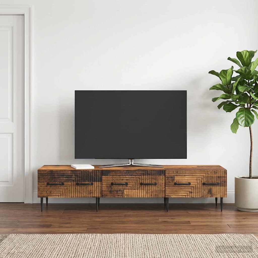 TV-skab Gammelt træ 147 x 34,5 x 30 cm Konstrueret træ