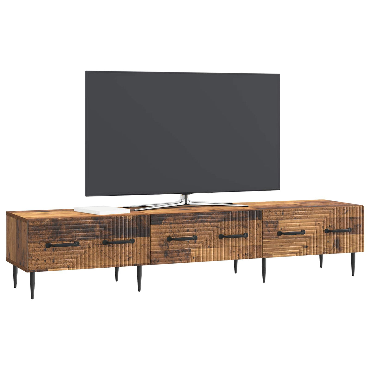 TV-skab Gammelt træ 147 x 34,5 x 30 cm Konstrueret træ