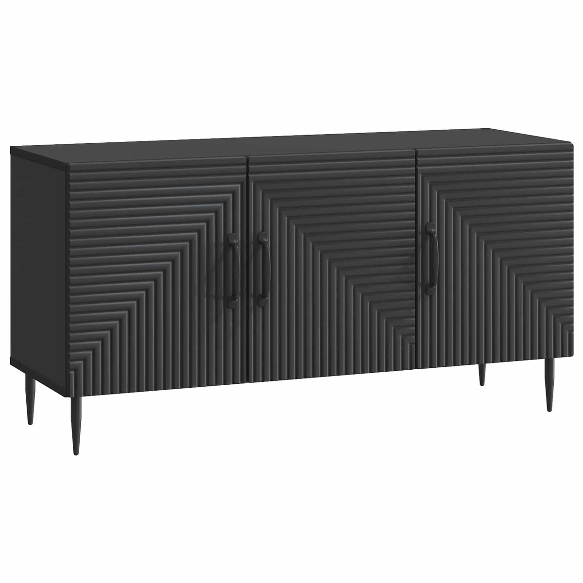 TV-skab Sort 99 x 34,5 x 50 cm Konstrueret træ