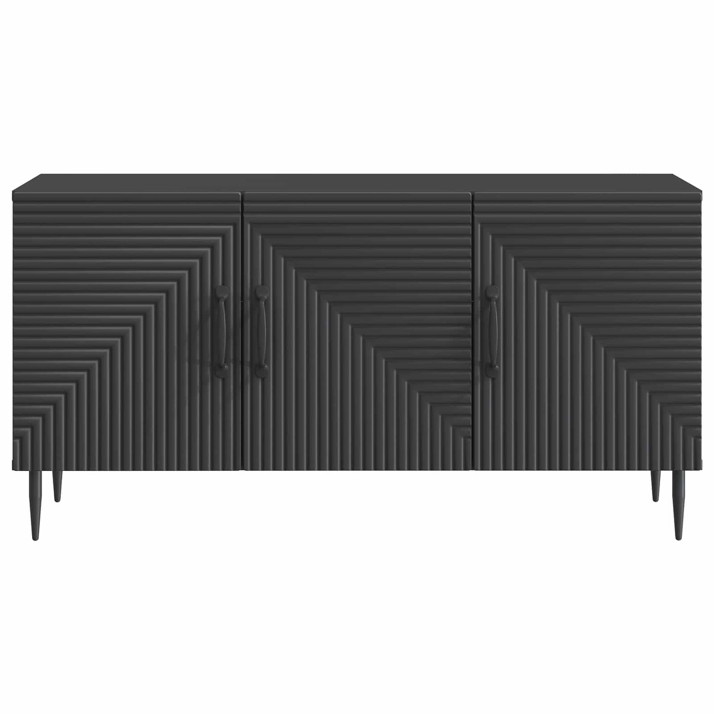 TV-skab Sort 99 x 34,5 x 50 cm Konstrueret træ