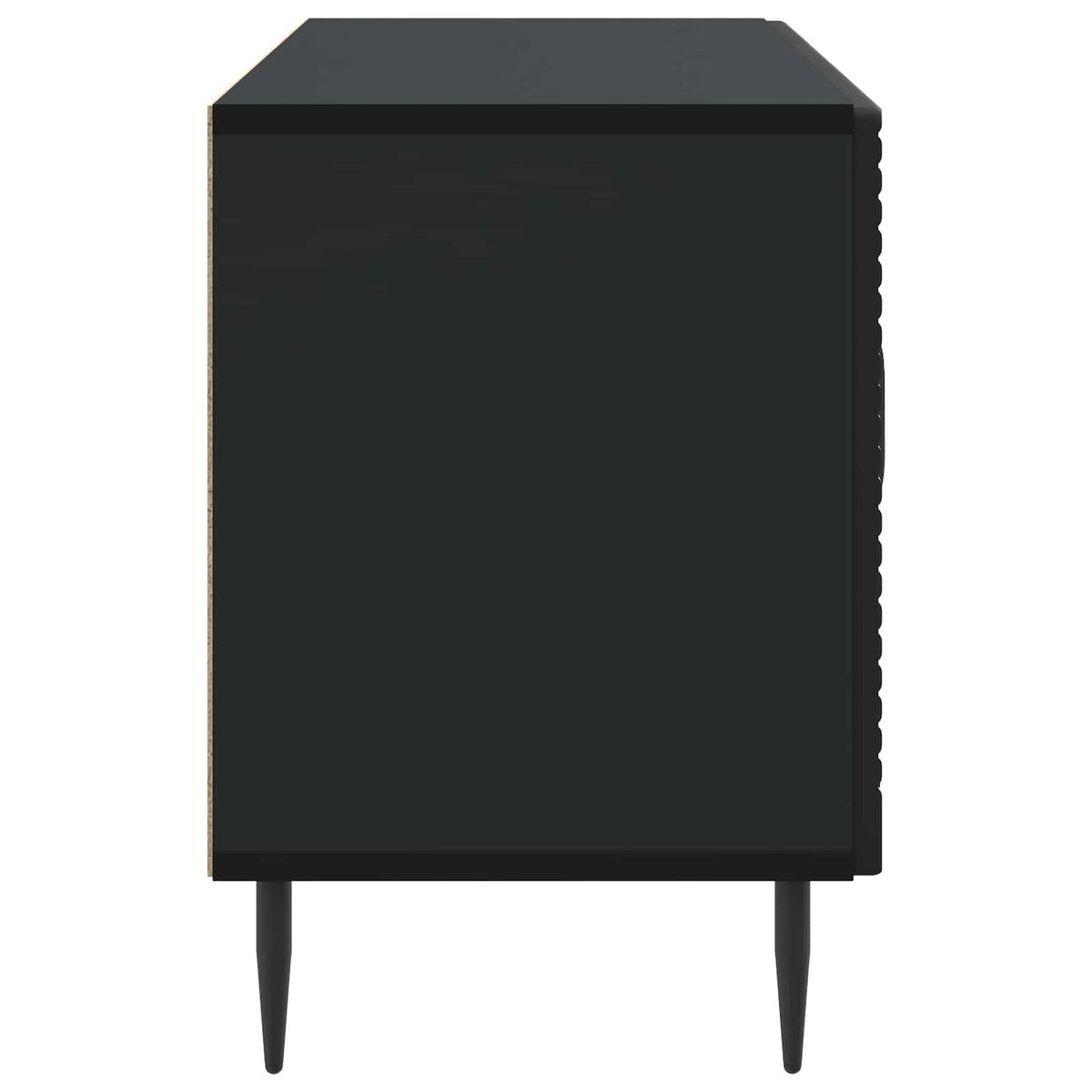 TV-skab Sort 99 x 34,5 x 50 cm Konstrueret træ