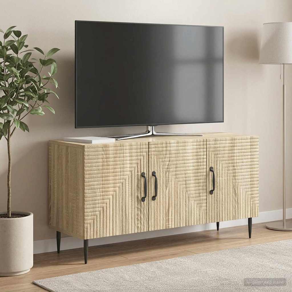 TV-skab Sonoma-eg 99 x 34,5 x 50 cm Konstrueret træ