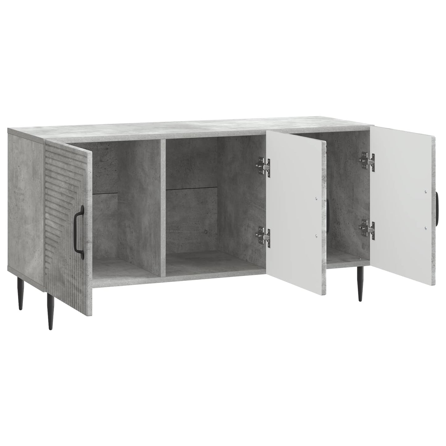 TV-skab Betongrå 99 x 34,5 x 50 cm Konstrueret træ