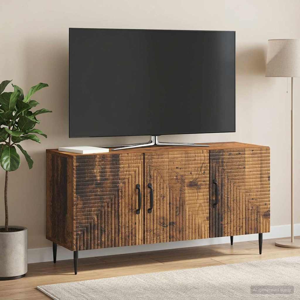 TV-skab Gammelt træ 99 x 34,5 x 50 cm Konstrueret træ