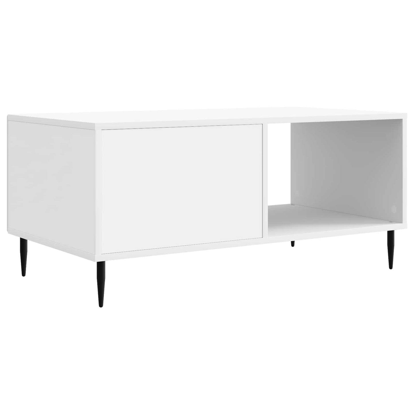Sofabord Hvid 90 x 50 x 40 cm Konstrueret træ