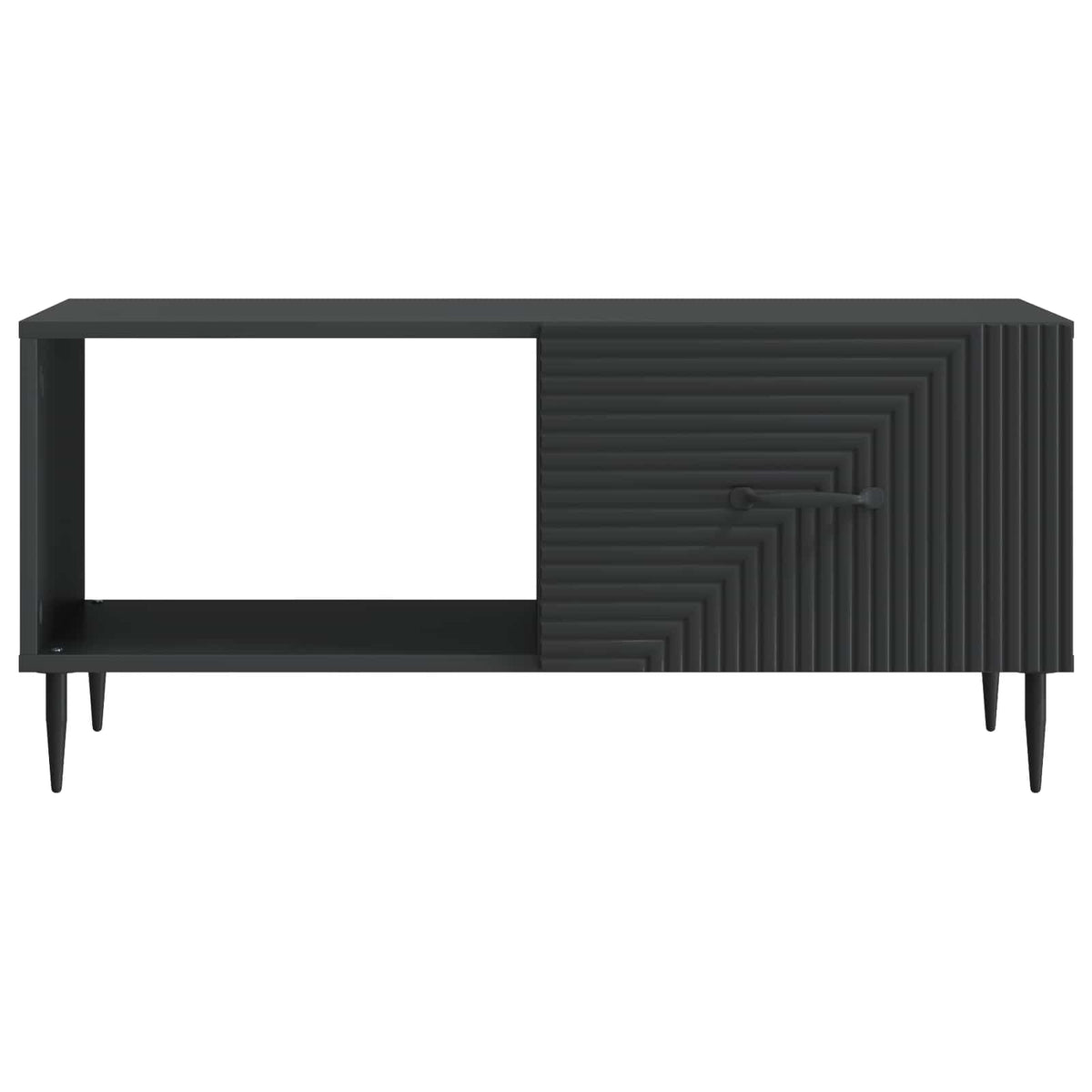 Sofabord Sort 90 x 50 x 40 cm Konstrueret træ