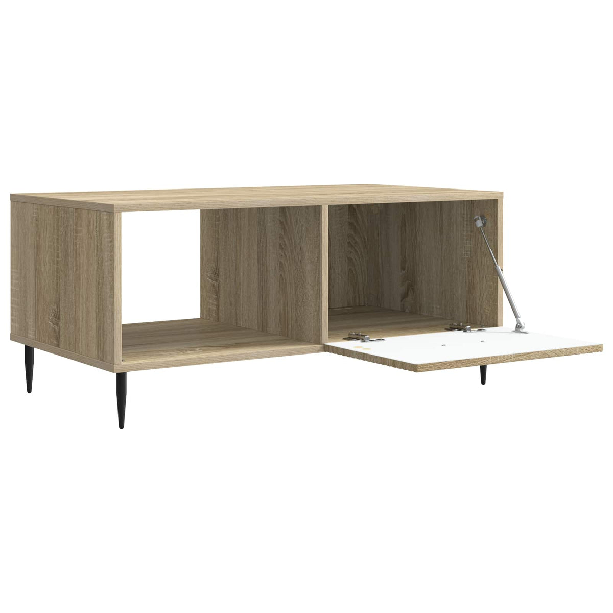Sofabord Sonoma-eg 90 x 50 x 40 cm Konstrueret træ