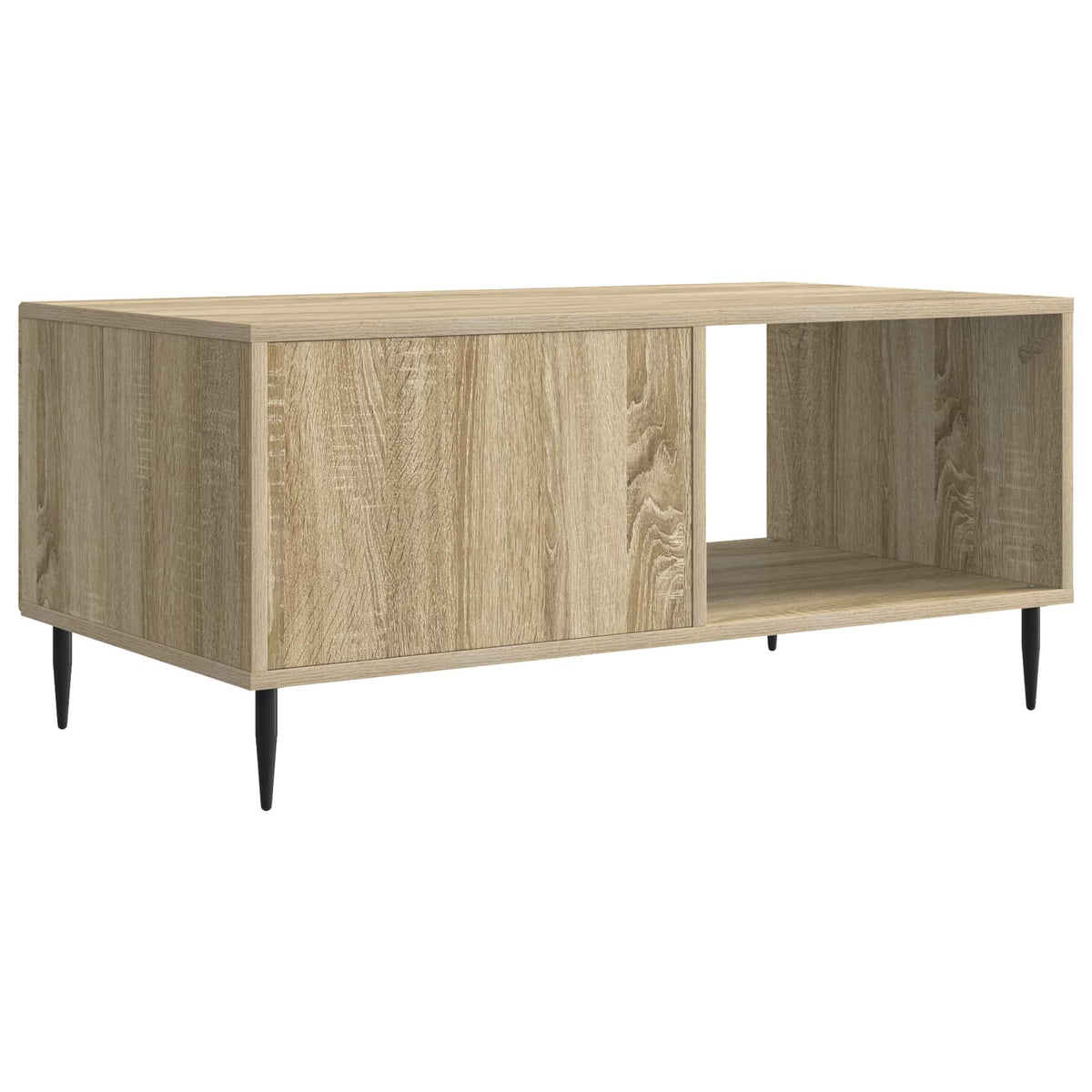 Sofabord Sonoma-eg 90 x 50 x 40 cm Konstrueret træ