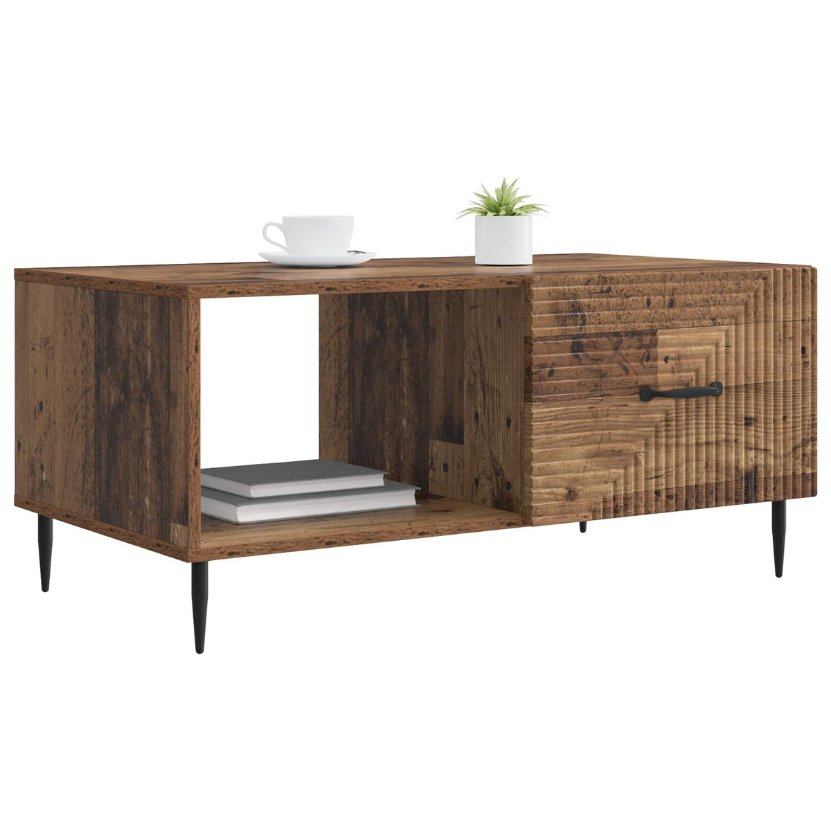 Sofabord Gammelt træ 90 x 50 x 40 cm Konstrueret træ
