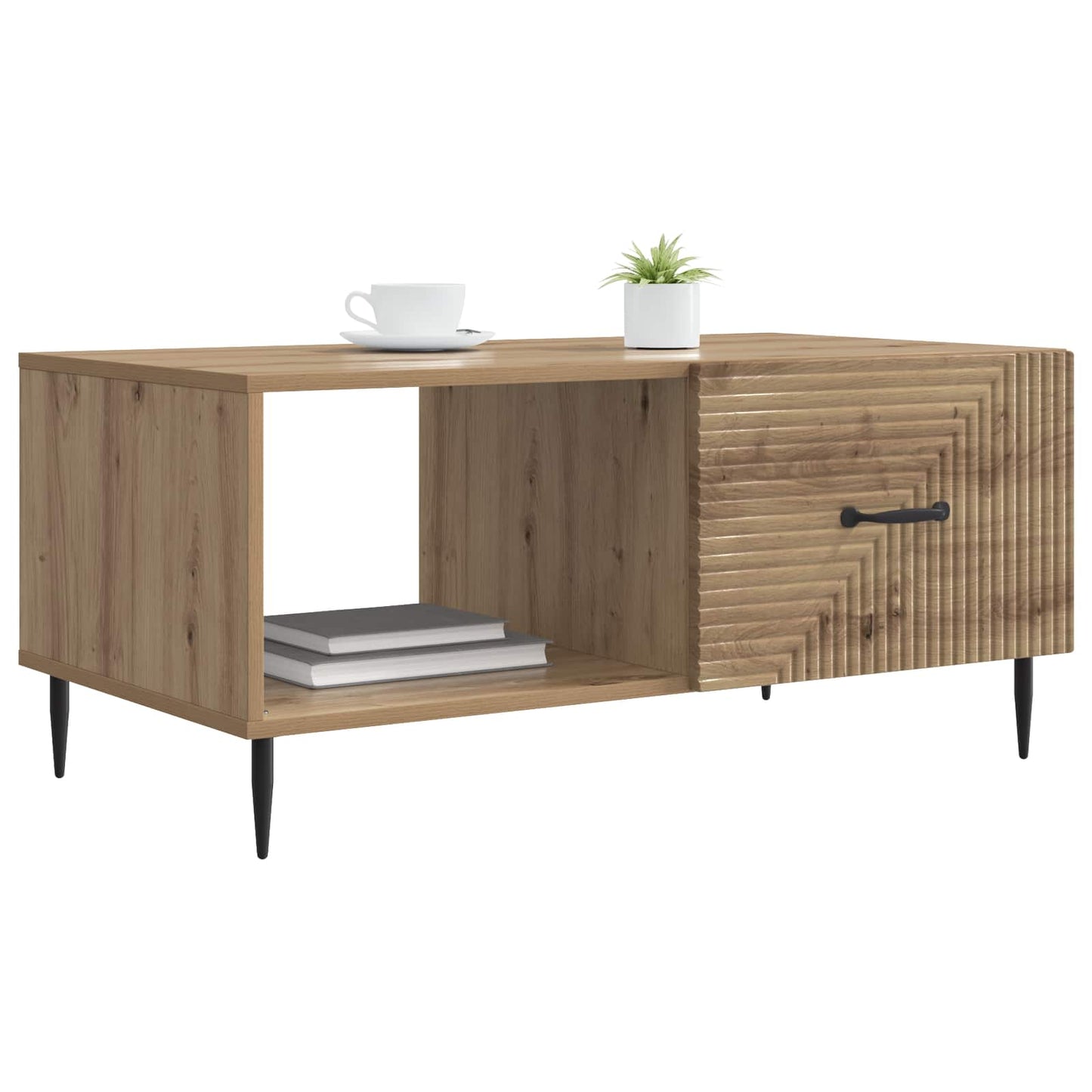 Sofabord Artisan-eg 90 x 50 x 40 cm Konstrueret træ