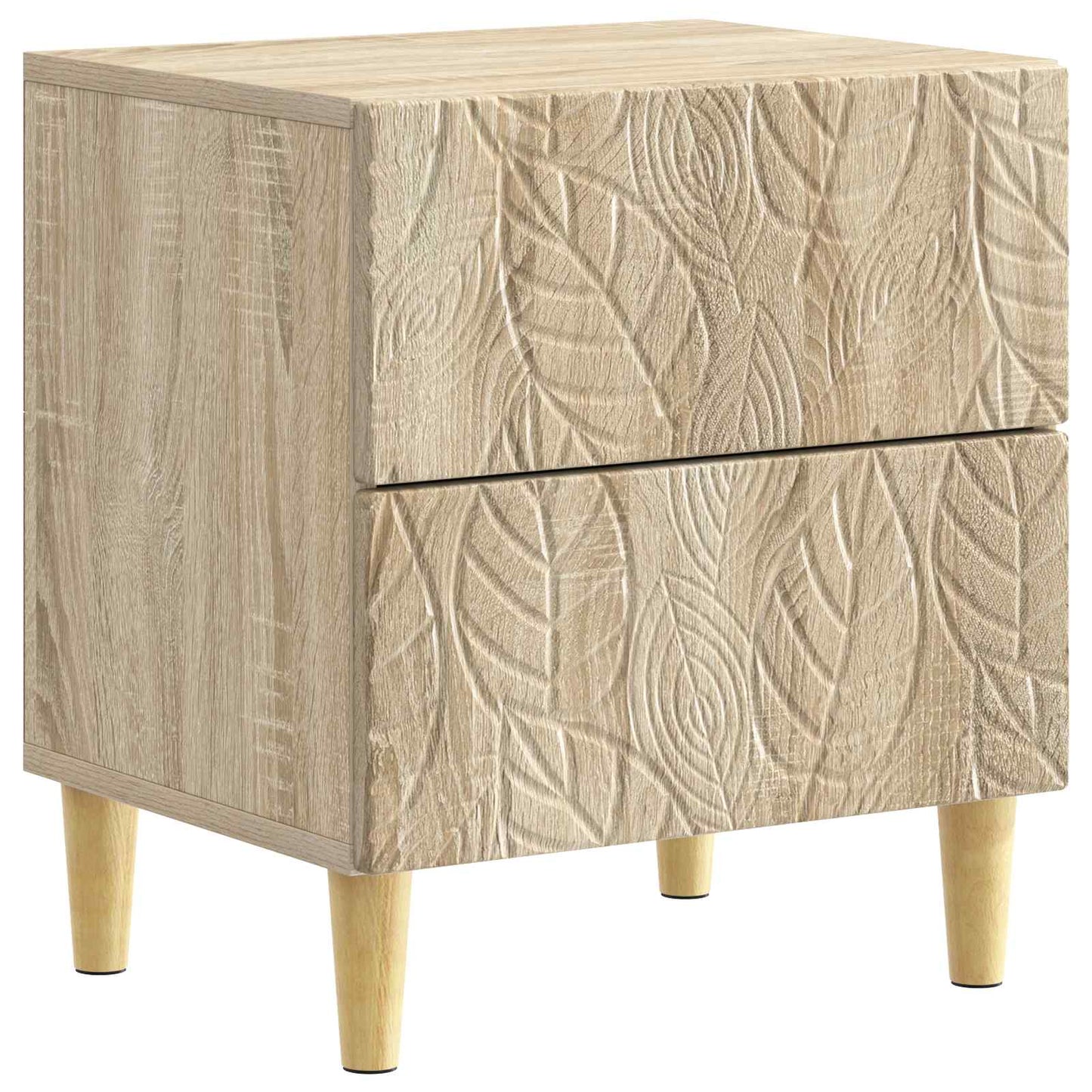 Sengebord Sonoma-eg 43 x 34,5 x 48 cm Konstrueret træ