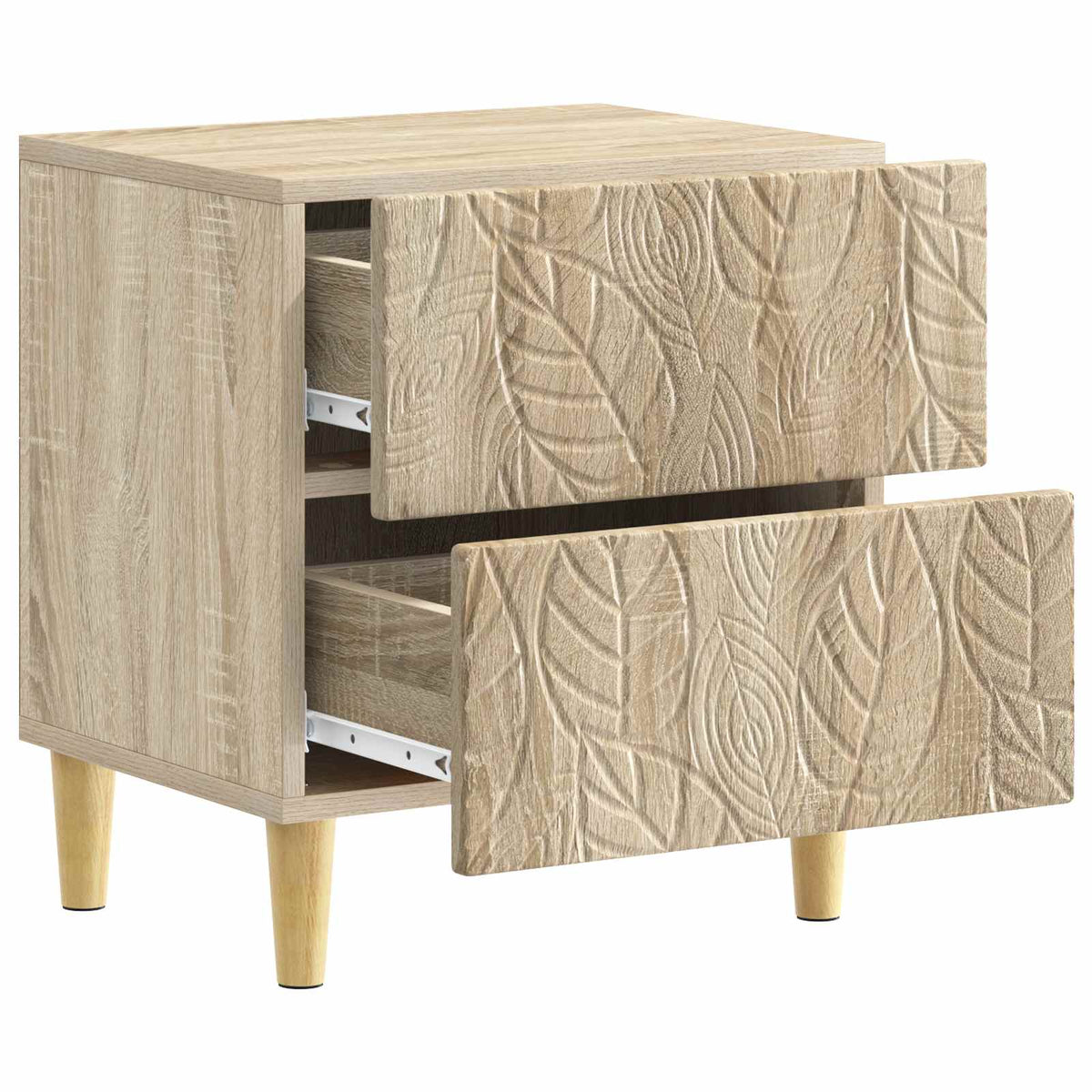 Sengebord Sonoma-eg 43 x 34,5 x 48 cm Konstrueret træ