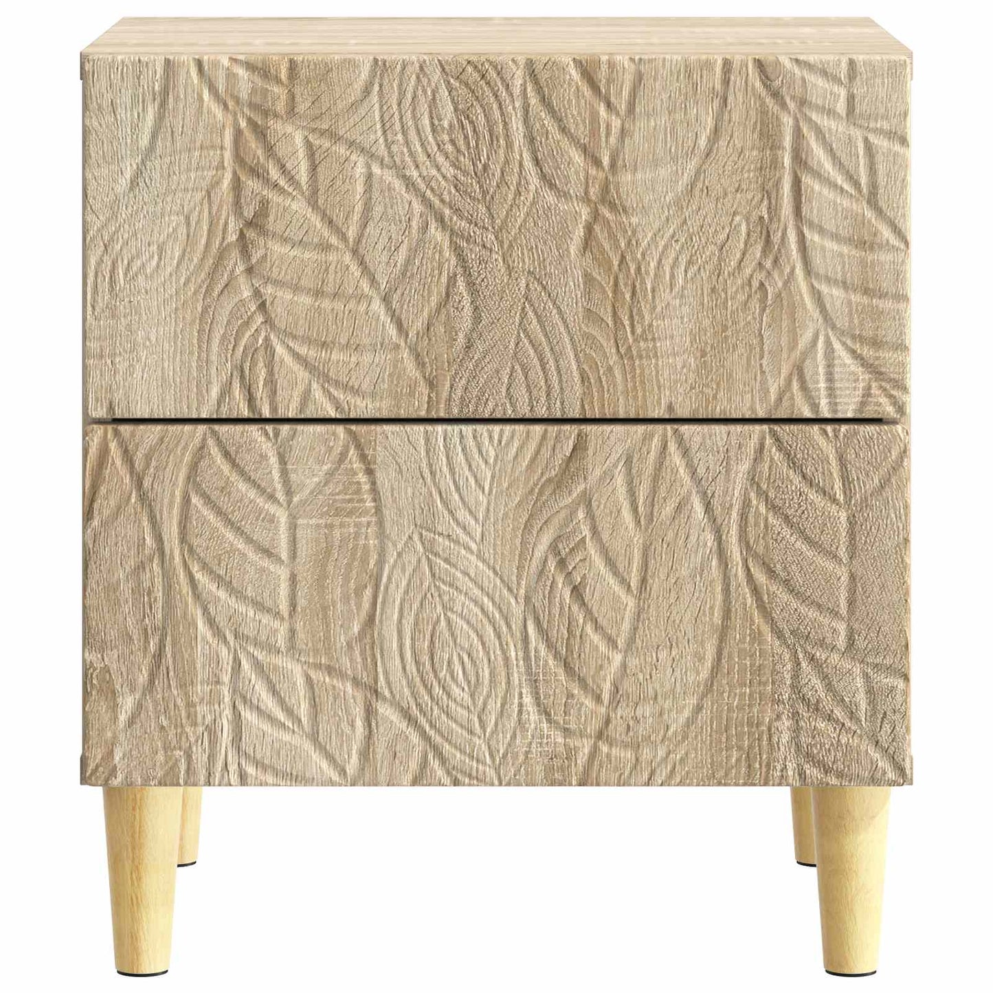 Sengebord 2 stk. Sonoma-eg 43 x 34,5 x 48 cm Konstrueret træ