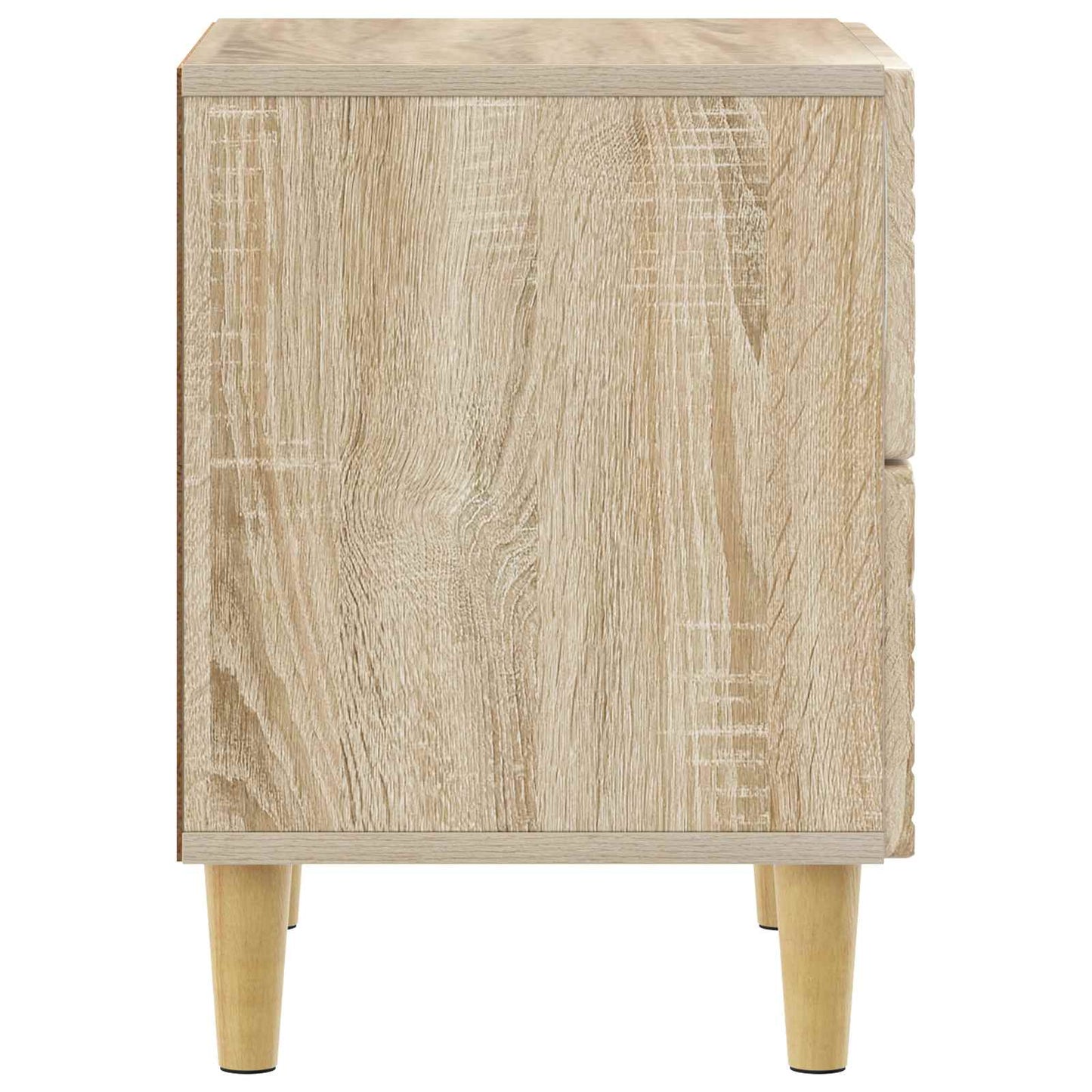 Sengebord 2 stk. Sonoma-eg 43 x 34,5 x 48 cm Konstrueret træ