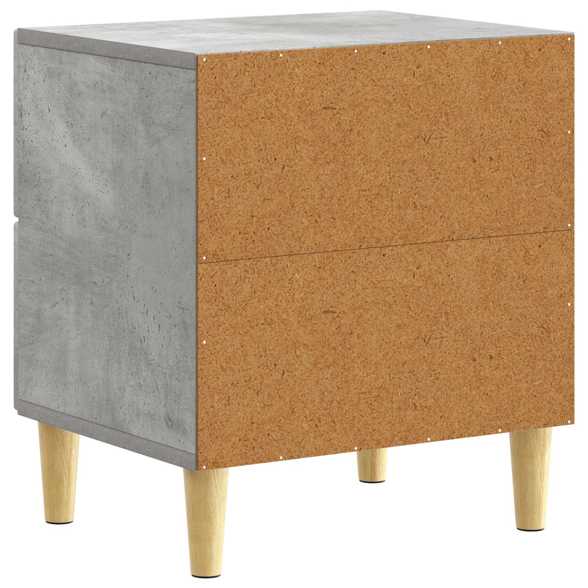 Sengebord Betongrå 43 x 34,5 x 48 cm Konstrueret træ