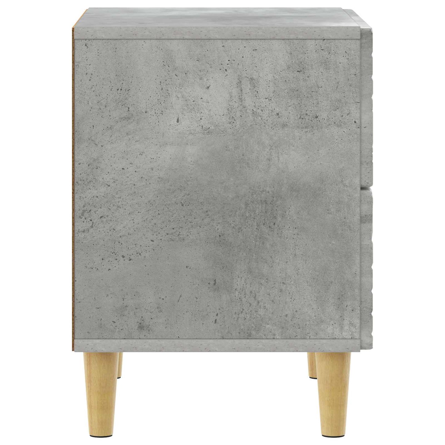 Sengebord Betongrå 43 x 34,5 x 48 cm Konstrueret træ