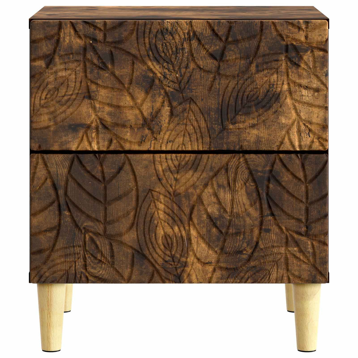 Sengebord Røget eg 43 x 34,5 x 48 cm Konstrueret træ