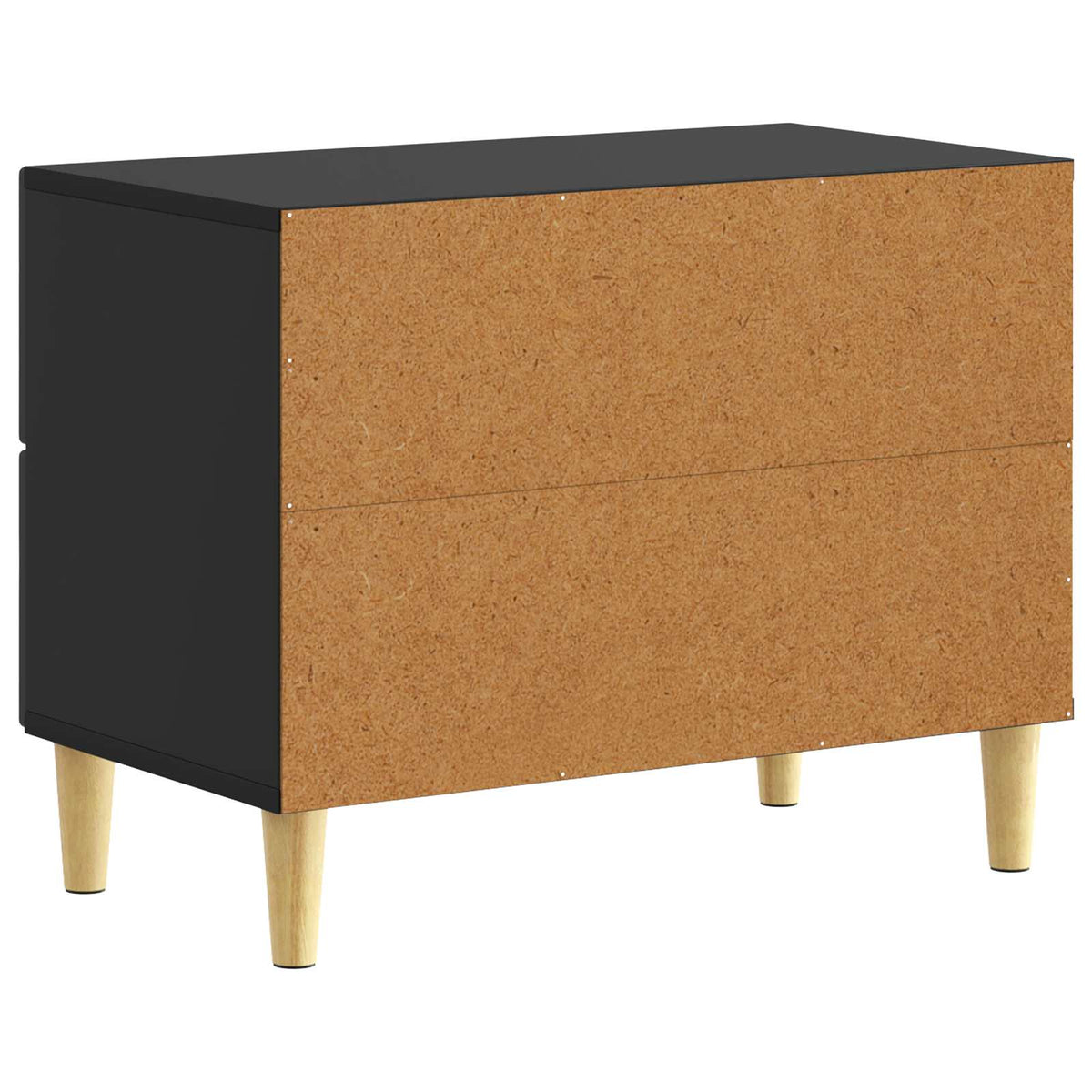 Sengebord Sort 62 x 34,5 x 48 cm Konstrueret træ
