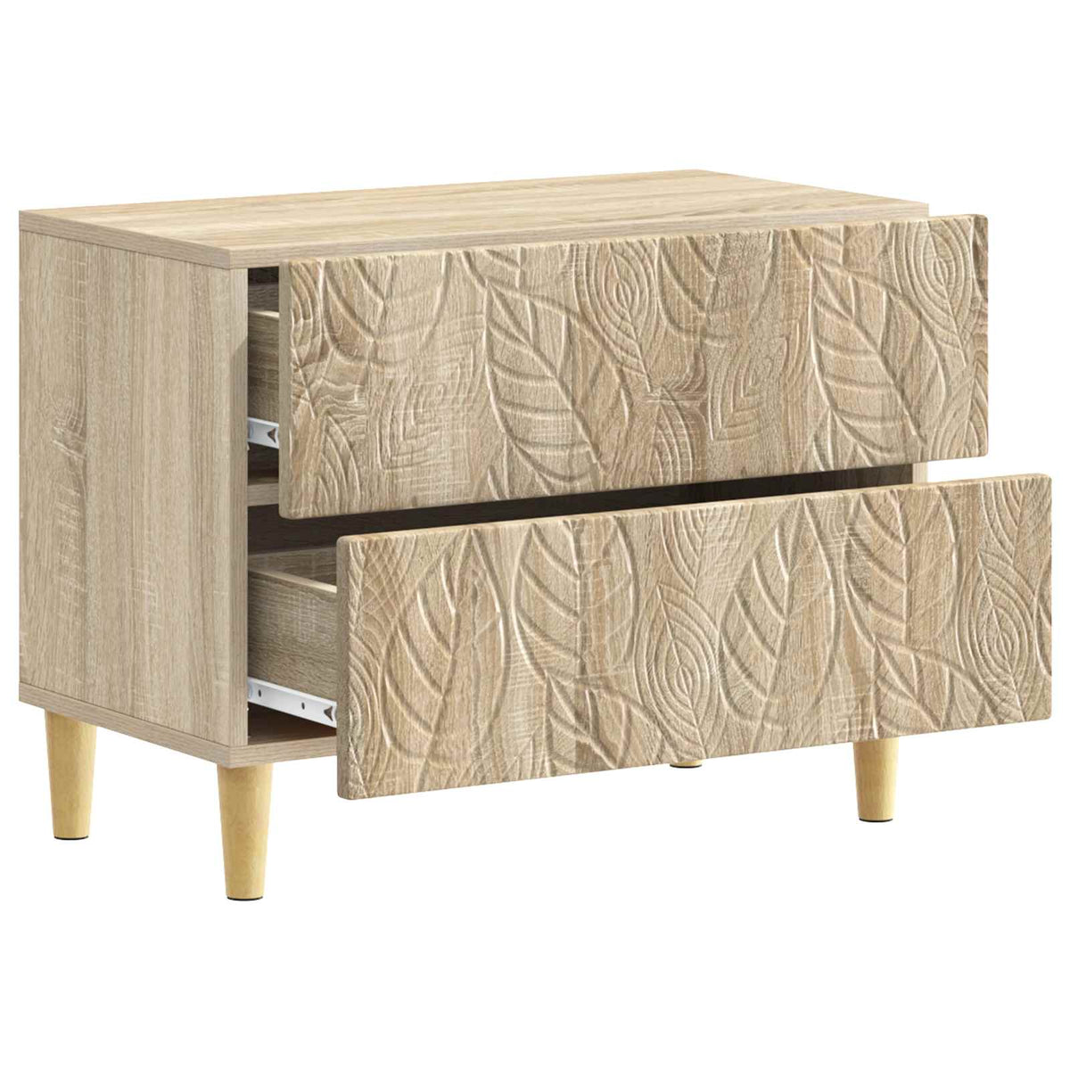 Sengebord Sonoma-eg 62 x 34,5 x 48 cm Konstrueret træ