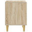 Sengebord Sonoma-eg 62 x 34,5 x 48 cm Konstrueret træ
