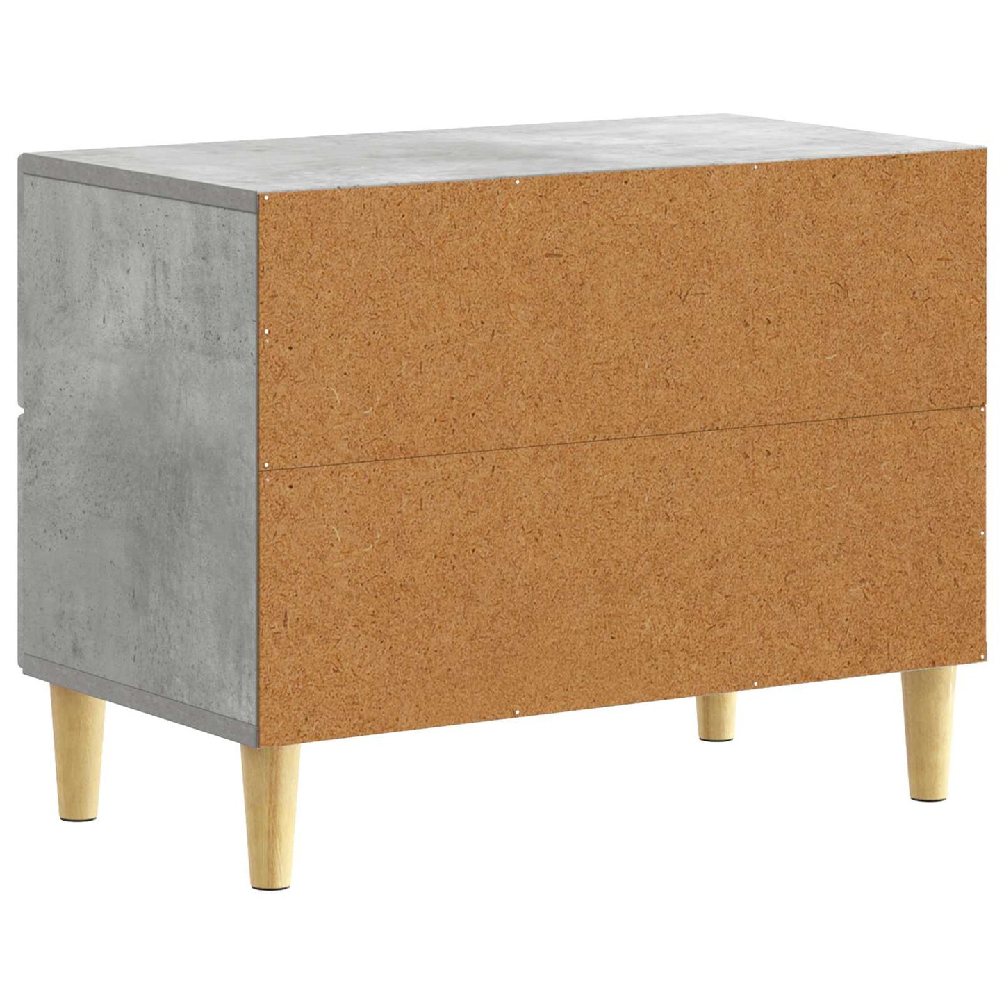 Sengebord Betongrå 62 x 34,5 x 48 cm Konstrueret træ