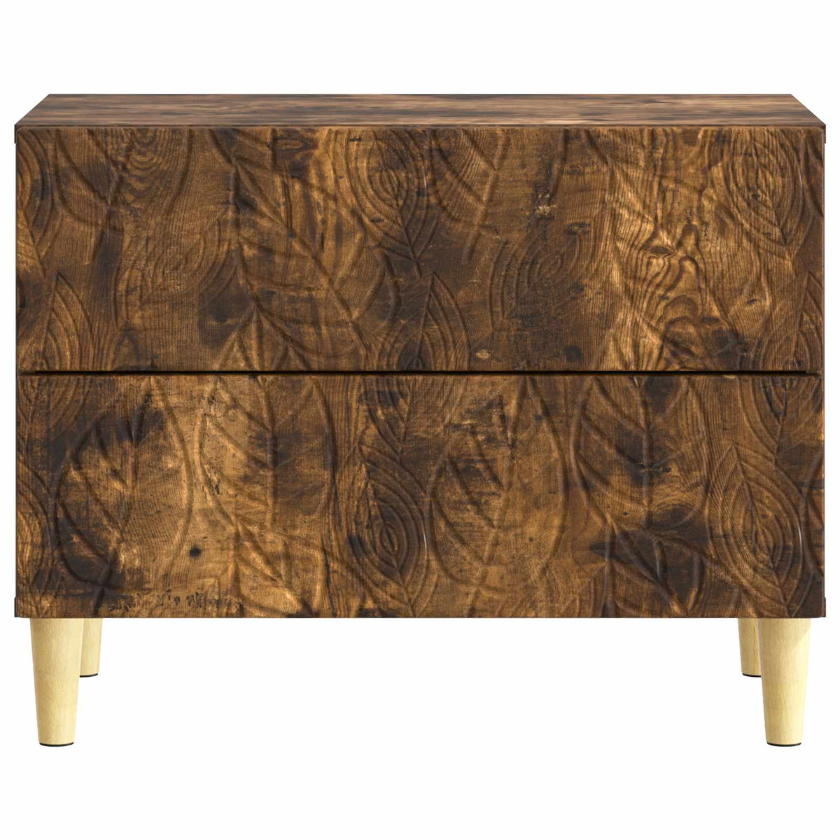 Sengebord Røget eg 62 x 34,5 x 48 cm Konstrueret træ