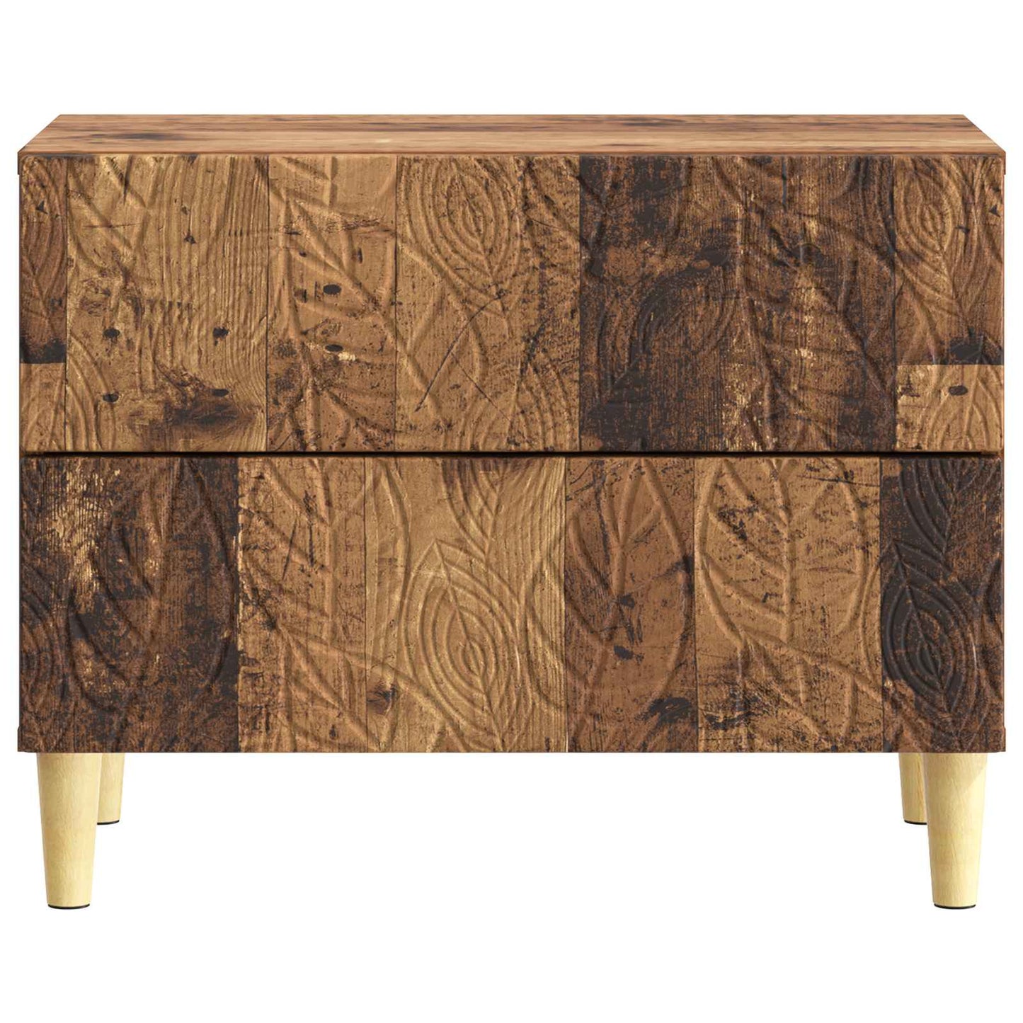 Sengebord Gammelt træ 62 x 34,5 x 48 cm Konstrueret træ