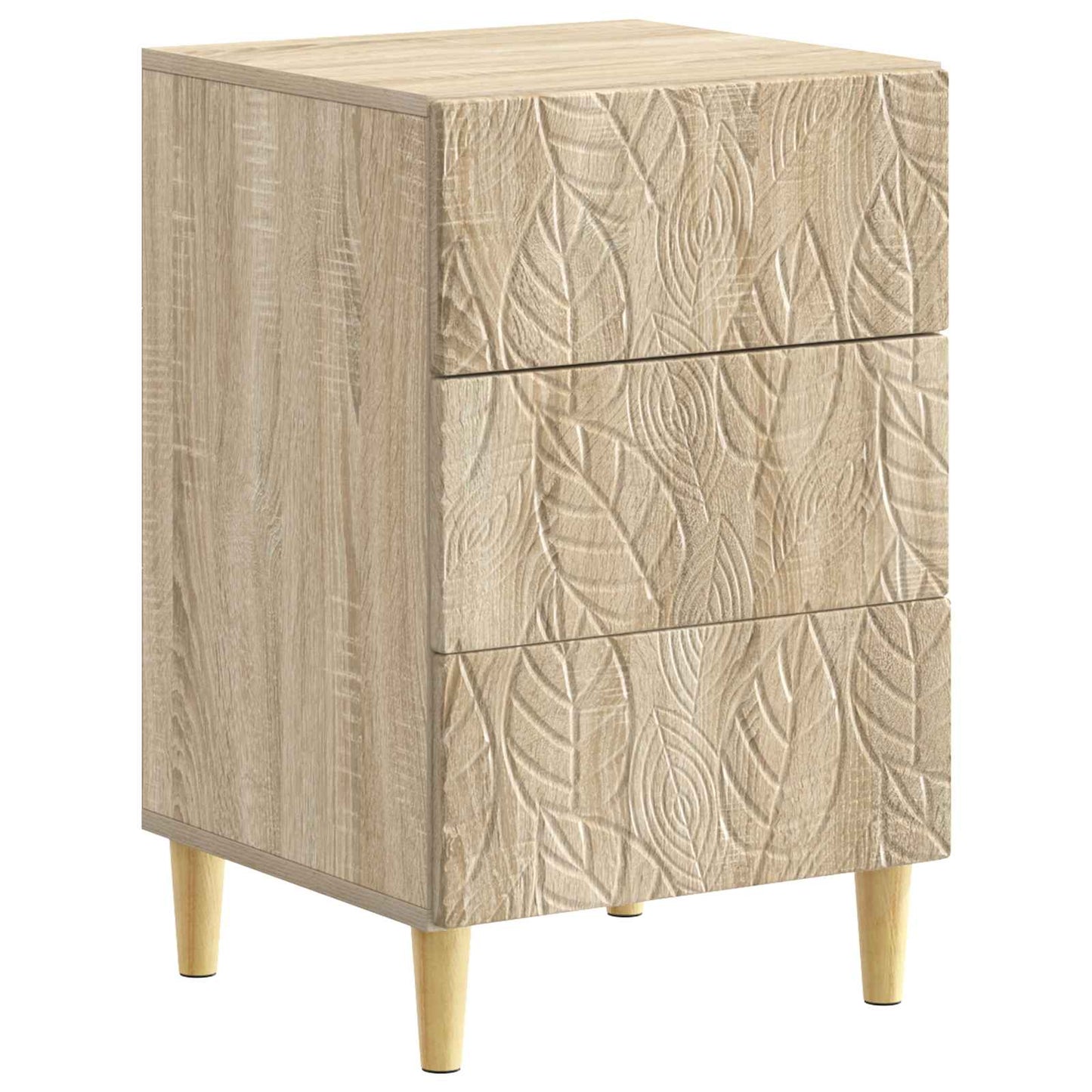 Sengebord Sonoma-eg 43 x 39,5 x 66,5 cm Konstrueret træ