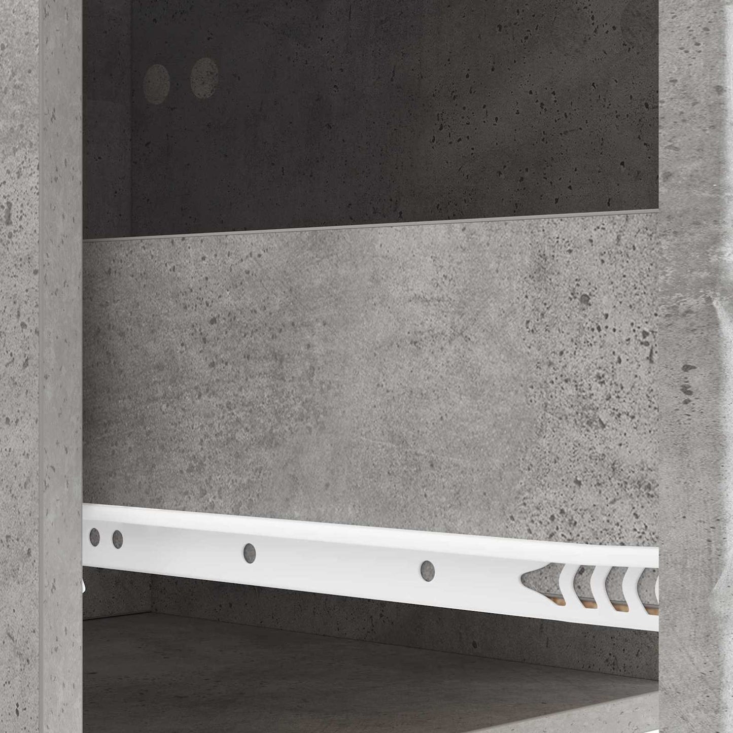 Sengebord Betongrå 43 x 39,5 x 66,5 cm Konstrueret træ
