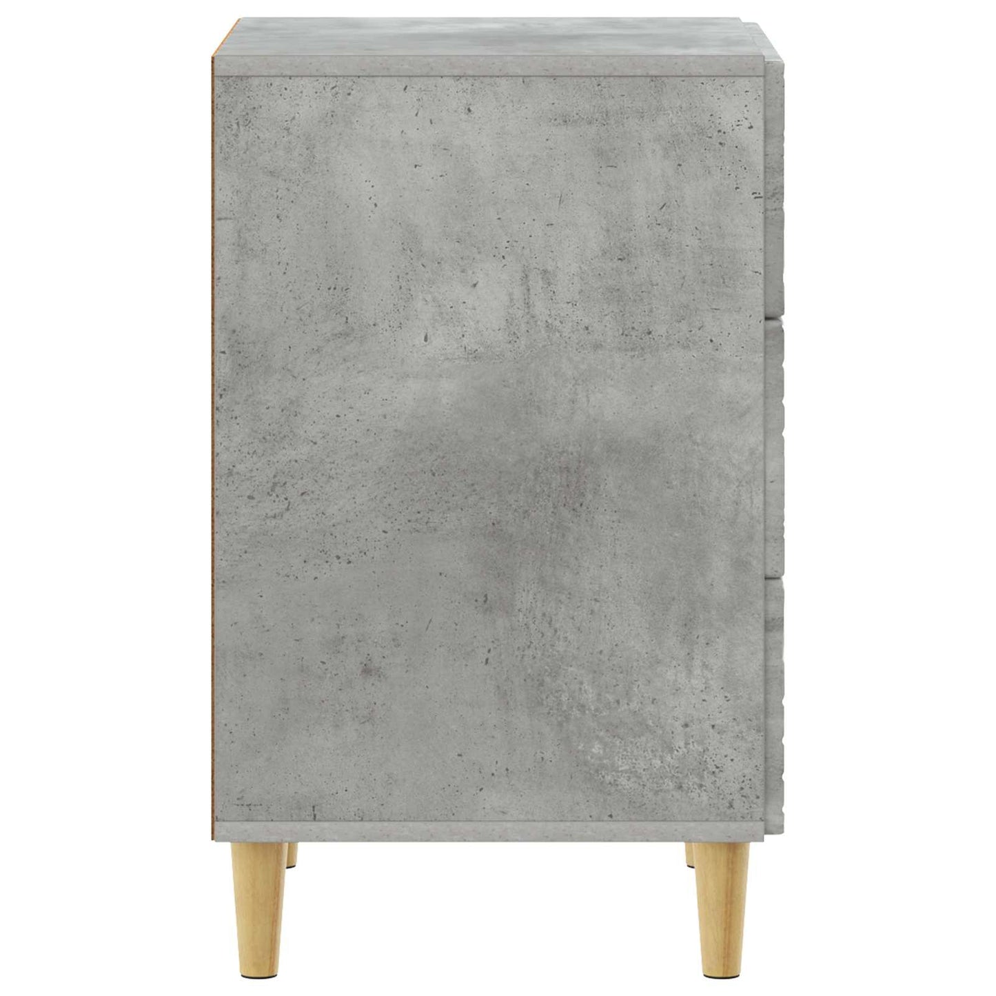 Sengebord Betongrå 43 x 39,5 x 66,5 cm Konstrueret træ