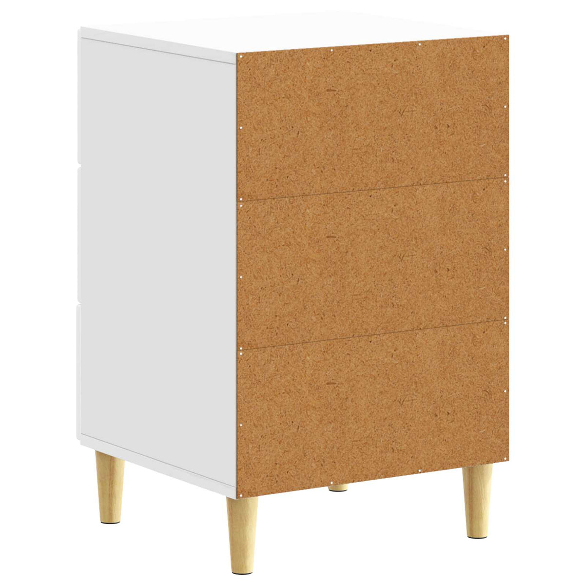 Sengebord Hvid højglans 43 x 39,5 x 66,5 cm Konstrueret træ