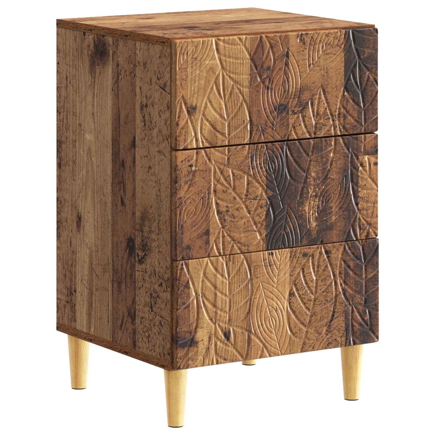 Sengebord Gammelt træ 43 x 39,5 x 66,5 cm Konstrueret træ