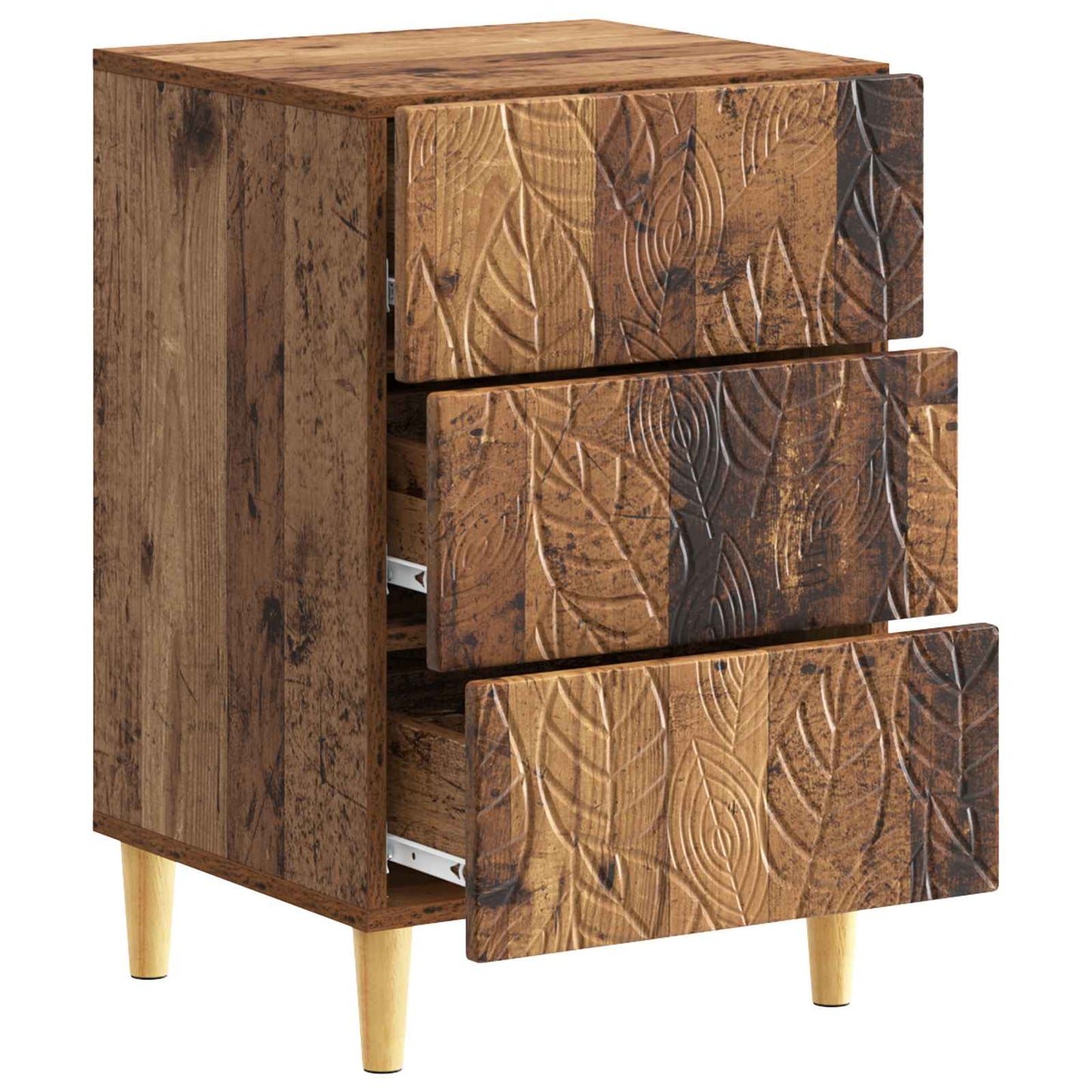 Sengebord Gammelt træ 43 x 39,5 x 66,5 cm Konstrueret træ