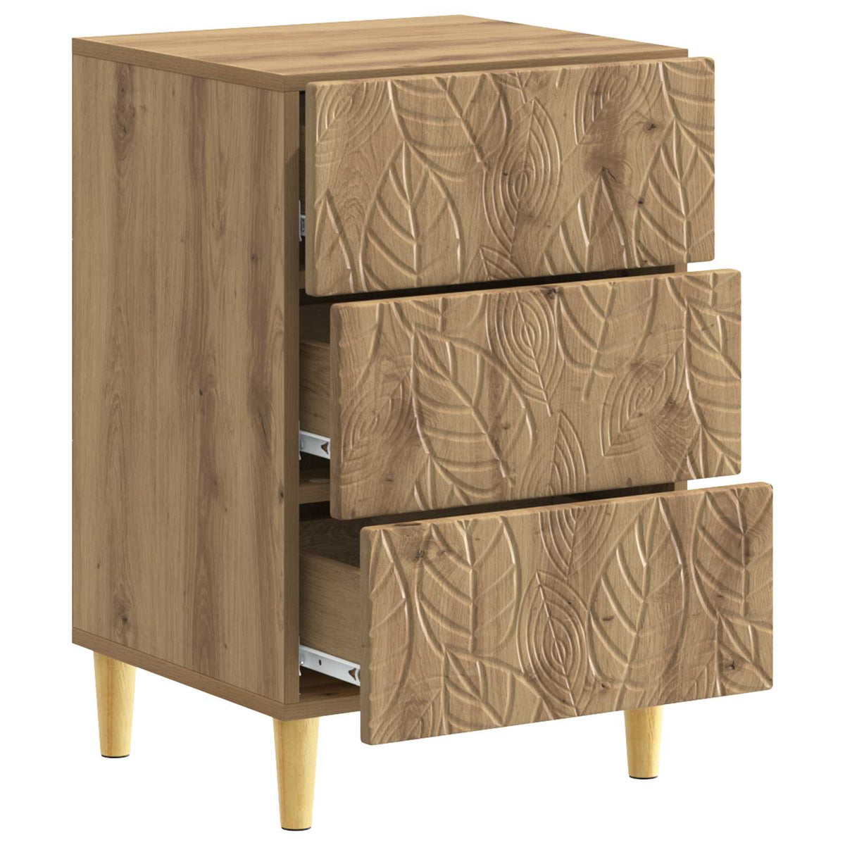 Sengebord Artisan-eg 43 x 39,5 x 66,5 cm Konstrueret træ