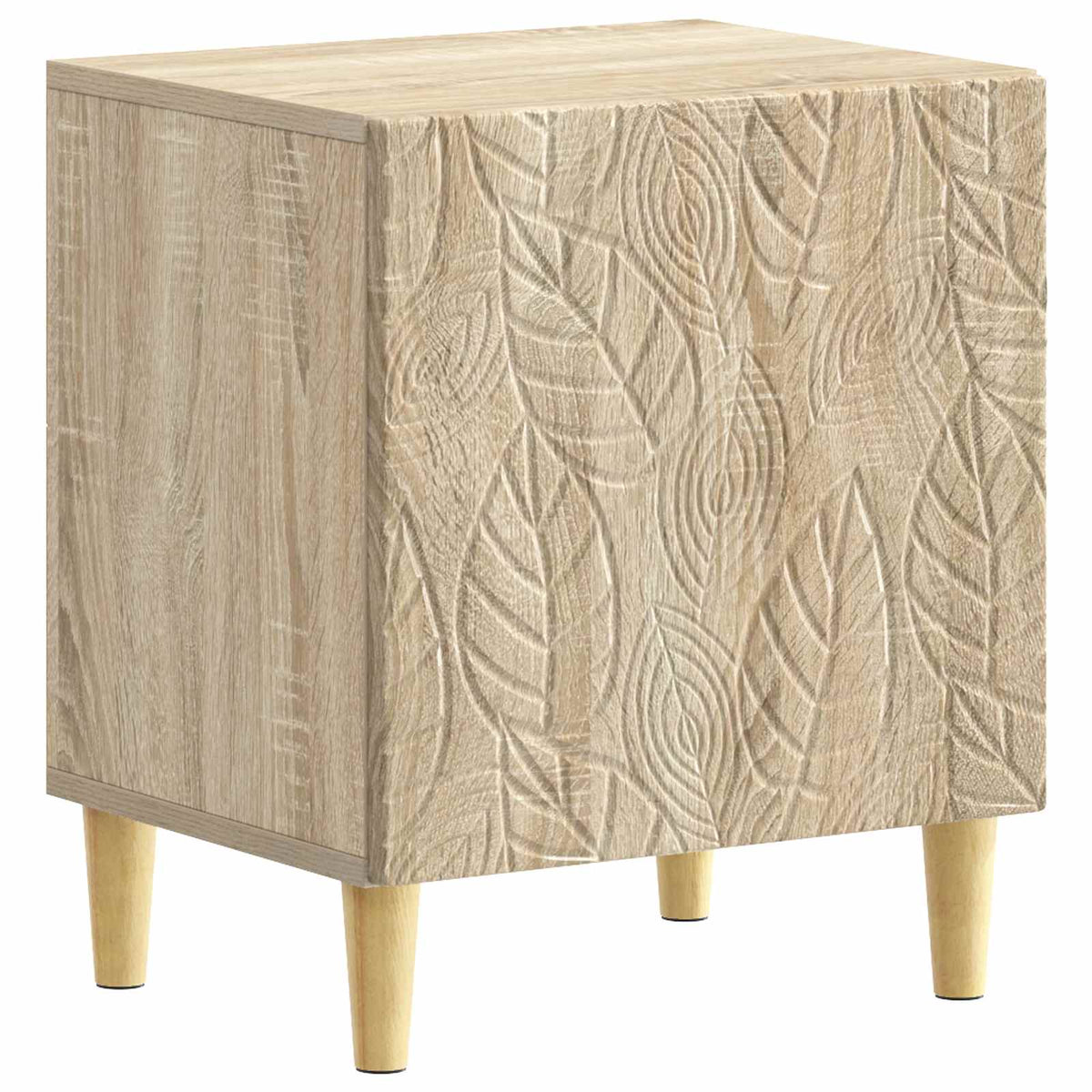 Sengebord 2 stk. Sonoma-eg 43 x 34,5 x 50 cm Konstrueret træ