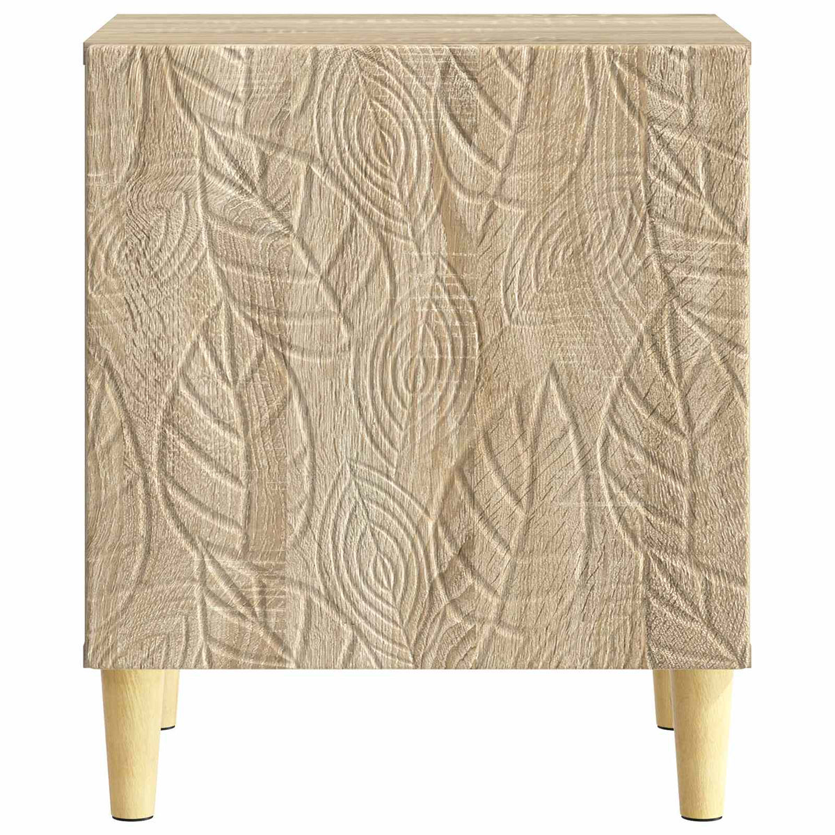 Sengebord 2 stk. Sonoma-eg 43 x 34,5 x 50 cm Konstrueret træ