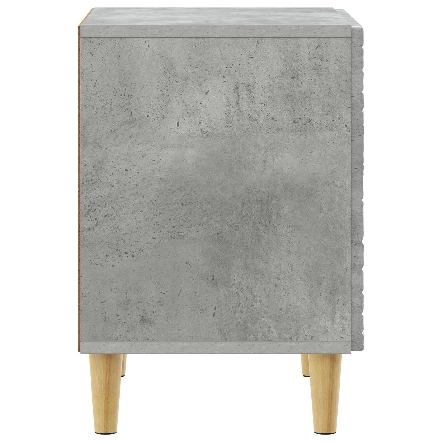 Sengebord Betongrå 43 x 34,5 x 50 cm Konstrueret træ
