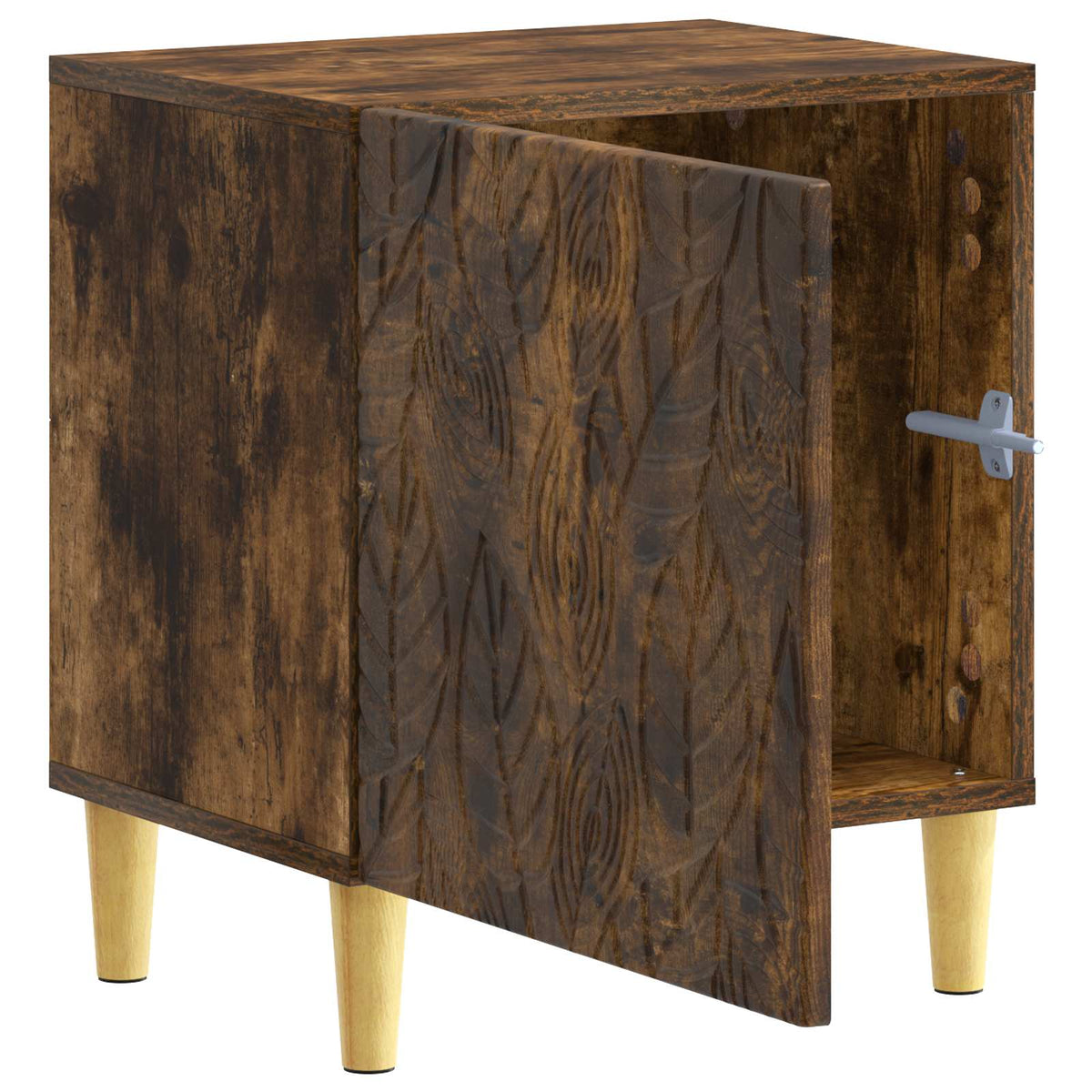 Sengebord Røget eg 43 x 34,5 x 50 cm Konstrueret træ