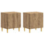 Sengebord 2 stk. Artisan-eg 43 x 34,5 x 50 cm Konstrueret træ
