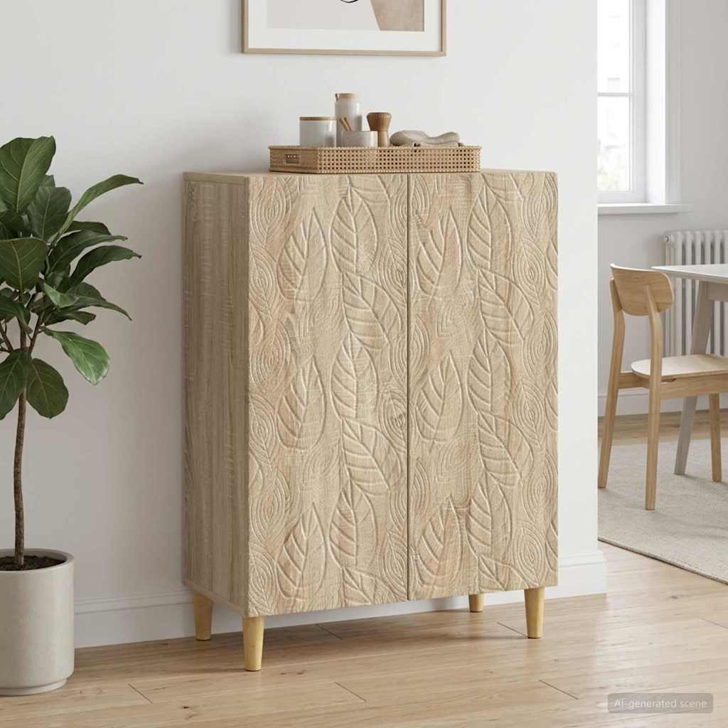 Sideboard Sonoma-eg 66 x 34,5 x 90 cm Konstrueret træ