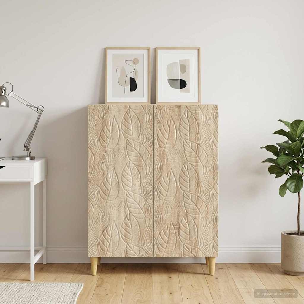 Sideboard Sonoma-eg 66 x 34,5 x 90 cm Konstrueret træ