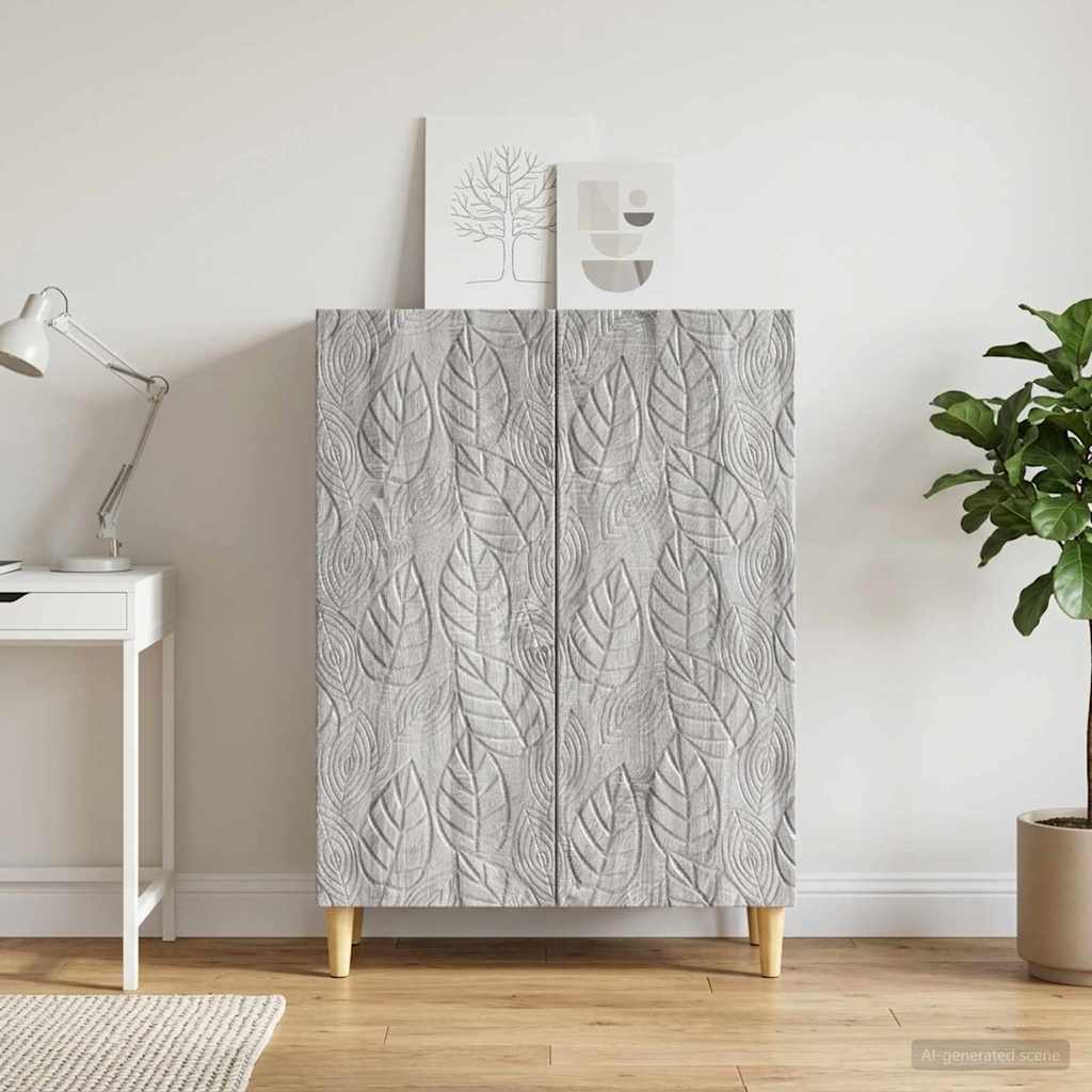 Sideboard Grå Sonoma 66 x 34,5 x 90 cm Konstrueret træ