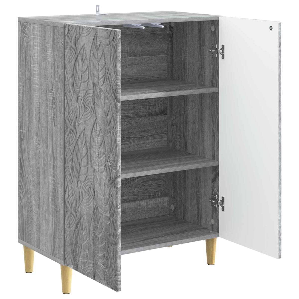 Sideboard Grå Sonoma 66 x 34,5 x 90 cm Konstrueret træ