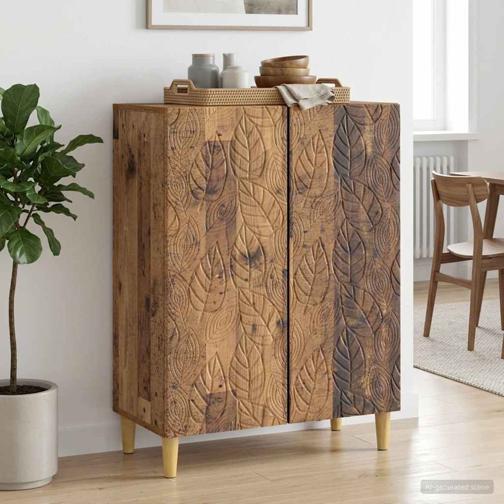 Sideboard Gammelt træ 66 x 34,5 x 90 cm Konstrueret træ