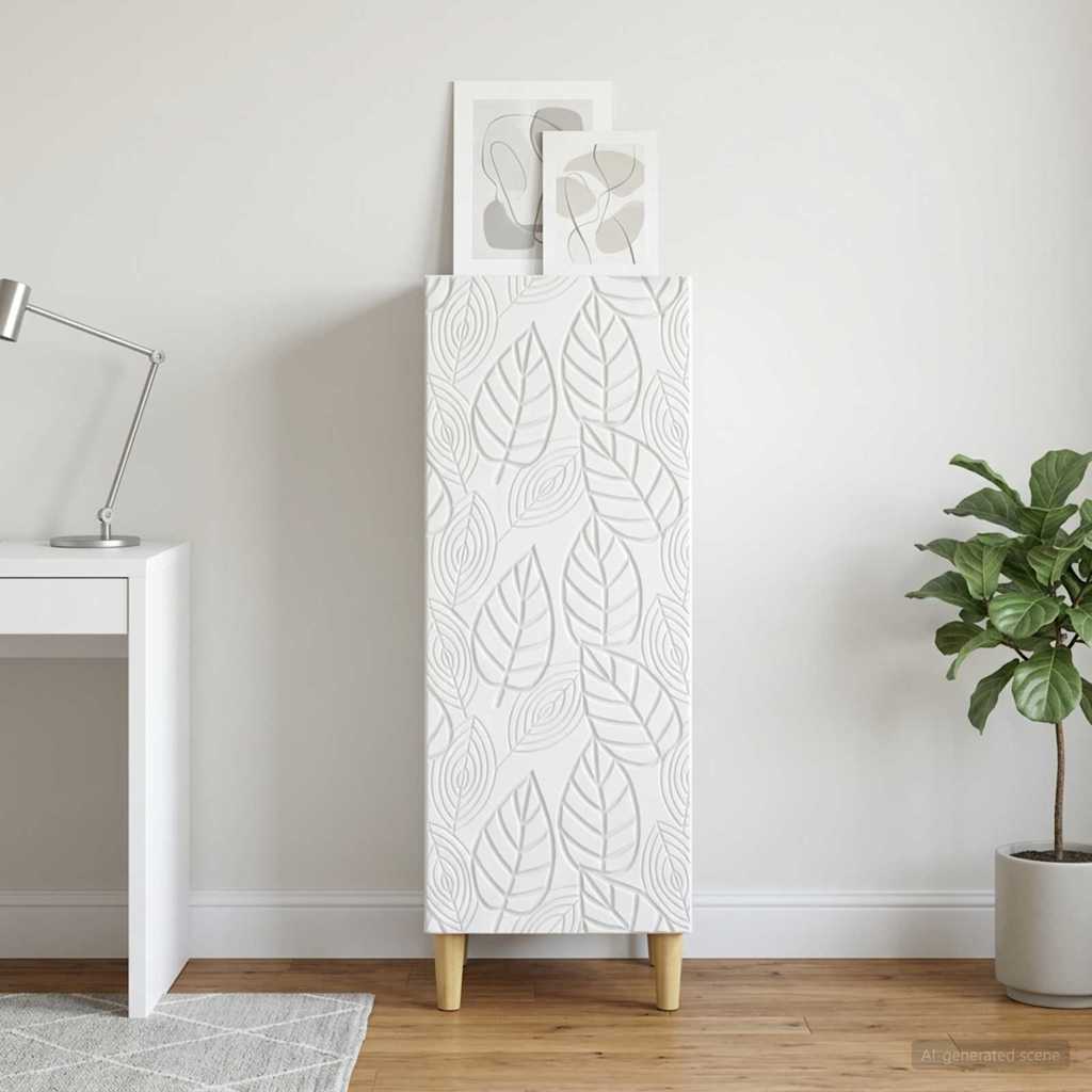 Sideboard Hvid 33 x 34,5 x 90 cm Konstrueret træ