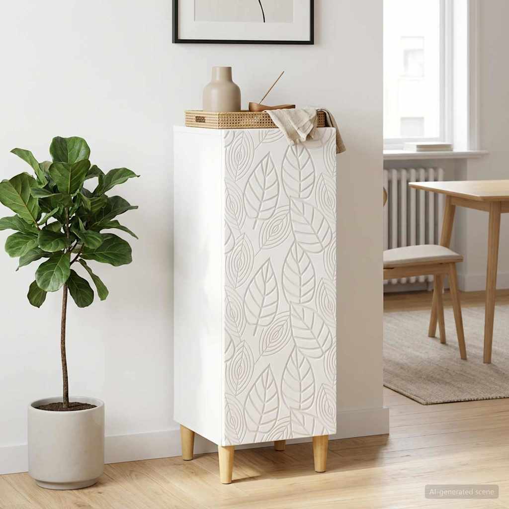 Sideboard Hvid 33 x 34,5 x 90 cm Konstrueret træ